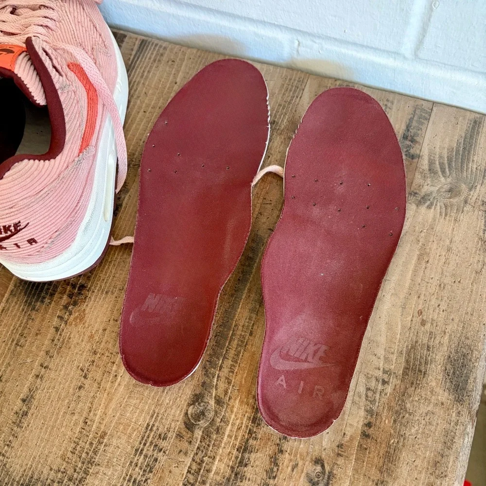 Nike Air Max 1 Coral Stardust Corduroy FB8915-600 SZ 4.5 - Picture 9 of 9